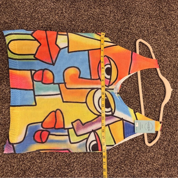 Loowie Design Abstract Print Women's Knit Tank Top NWTS Estimated Size Medium - Picture 7 of 8